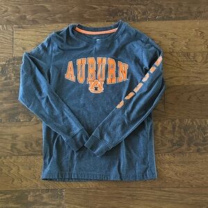 Colosseum Auburn Kids Long Sleeve Shirt - Blue and Orange